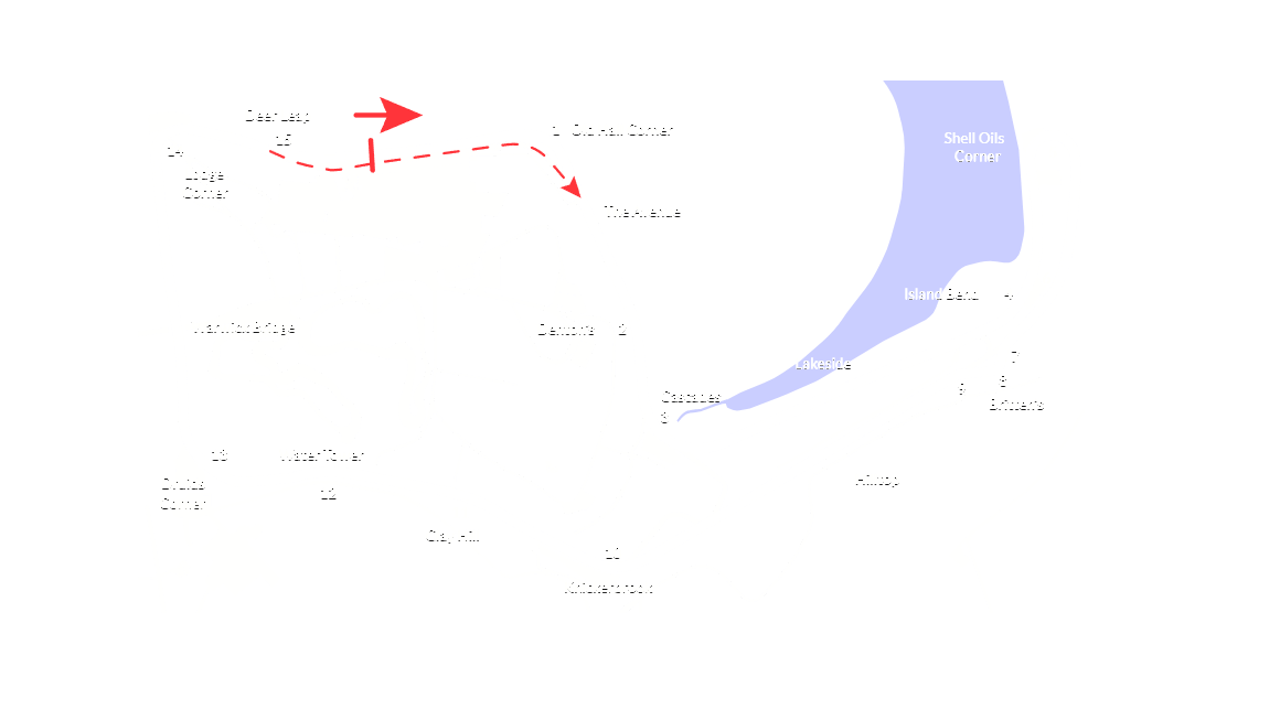 Plan toru Oulton Park Circuit — International w/out Hislop