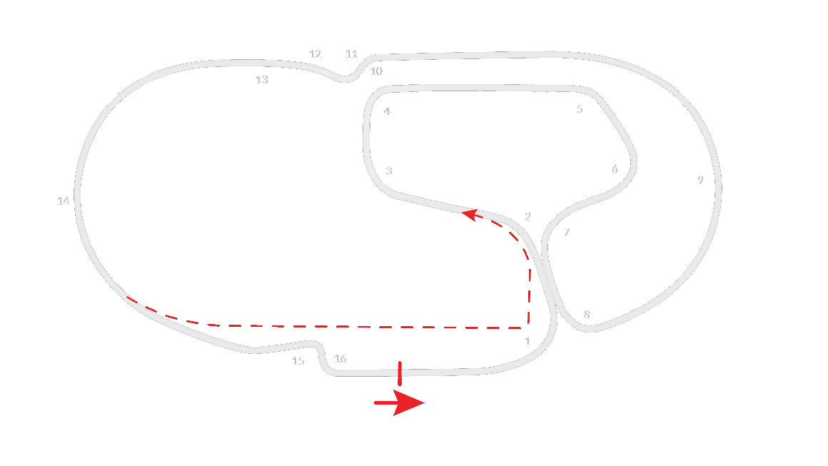 Mapa archiwalna: Charlotte Motor Speedway — Roval — archiwum 2022